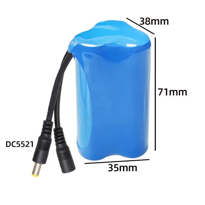 12V rechargeable lithium battery pack with 800 cycle life for camping equipment