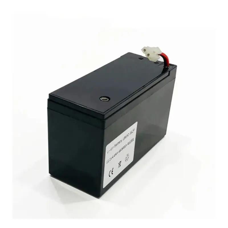 18650 rechargeable battery powering a backpack sprayer in an agricultural field